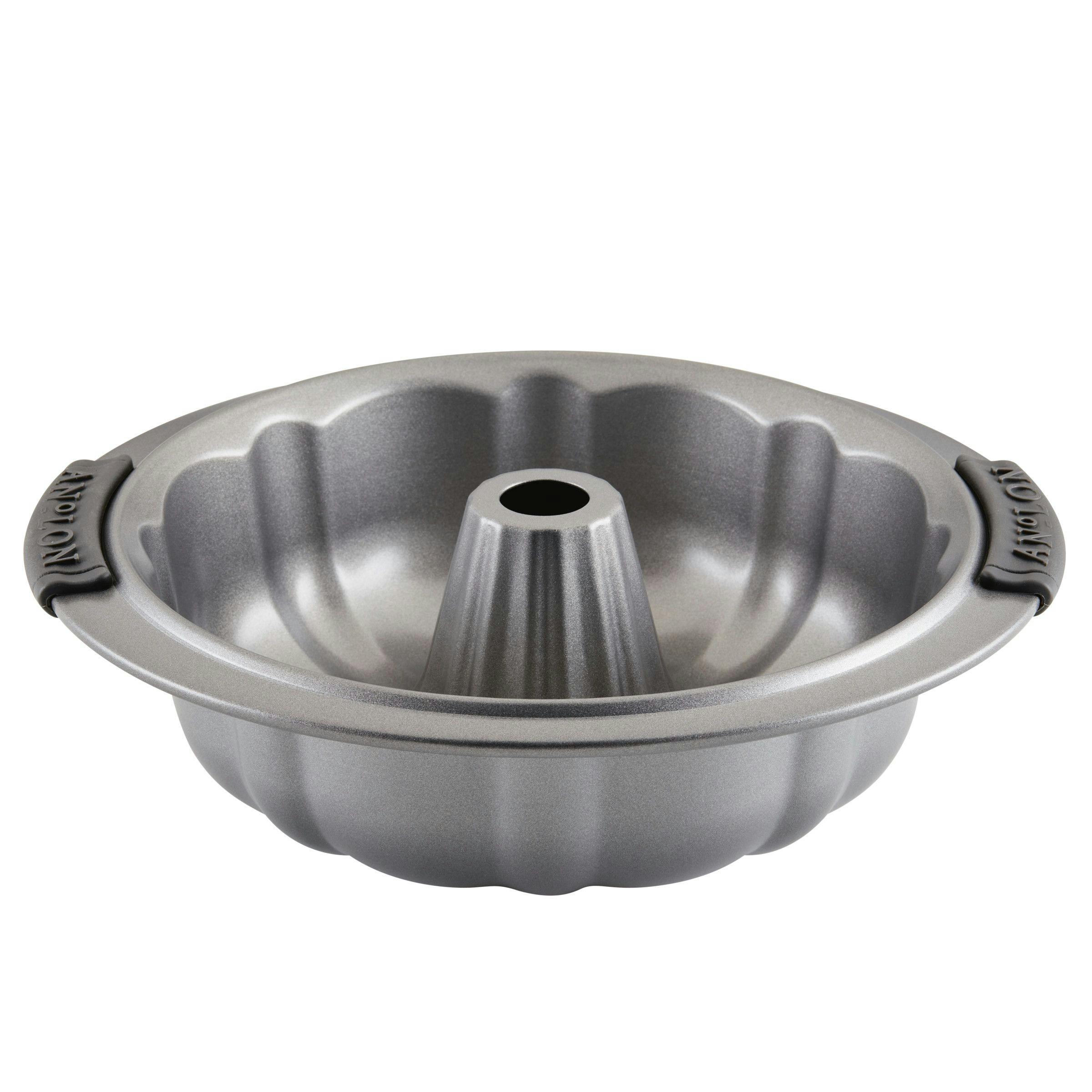 Anolon Advanced Bakeware Nonstick Fluted Mold Pan, 9.5-Inch, Gray