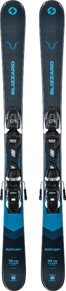 Blizzard Rustler Twin JR Skis + FDT JR 4.5 WB Bindings · Boys' · 2022 · 108 cm