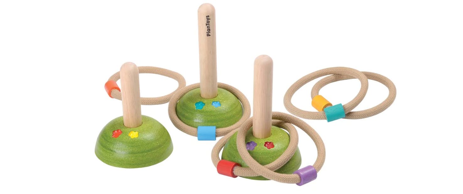 The PlanToys Meadow Ring Toss.