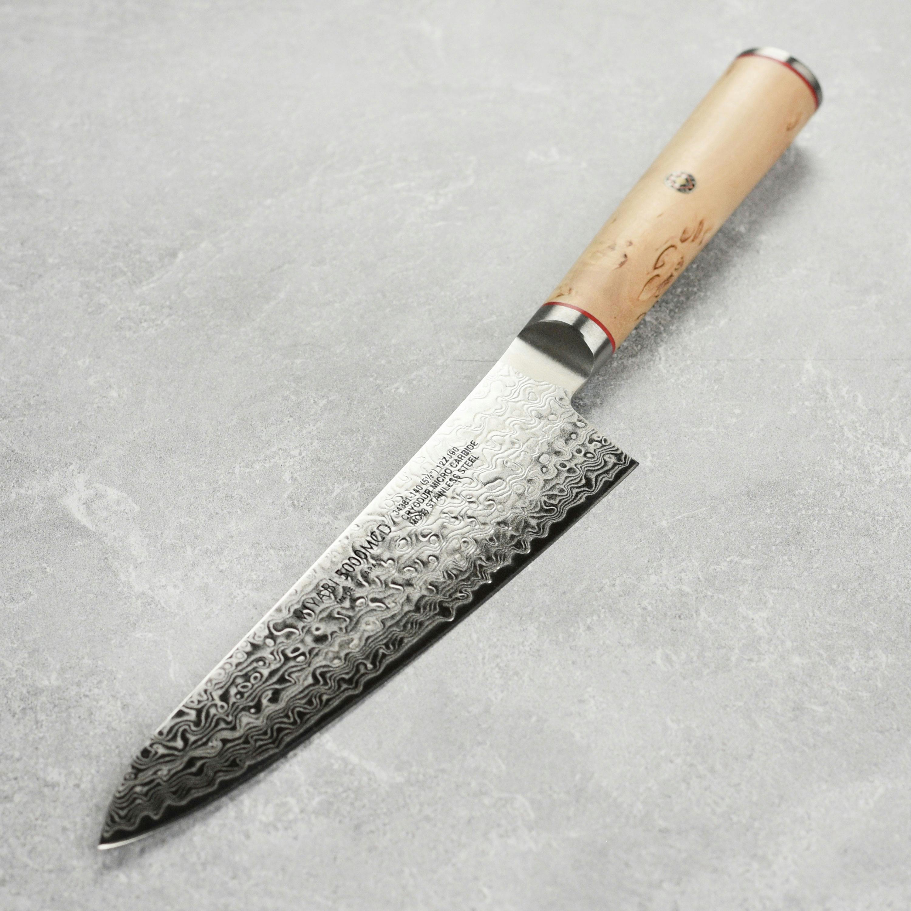 Miyabi Birchwood SG2 Prep Knife · 5.5 Inch · Brown