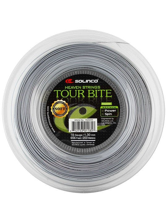 Solinco Tour Bite Soft String Reel · 16g · Silver