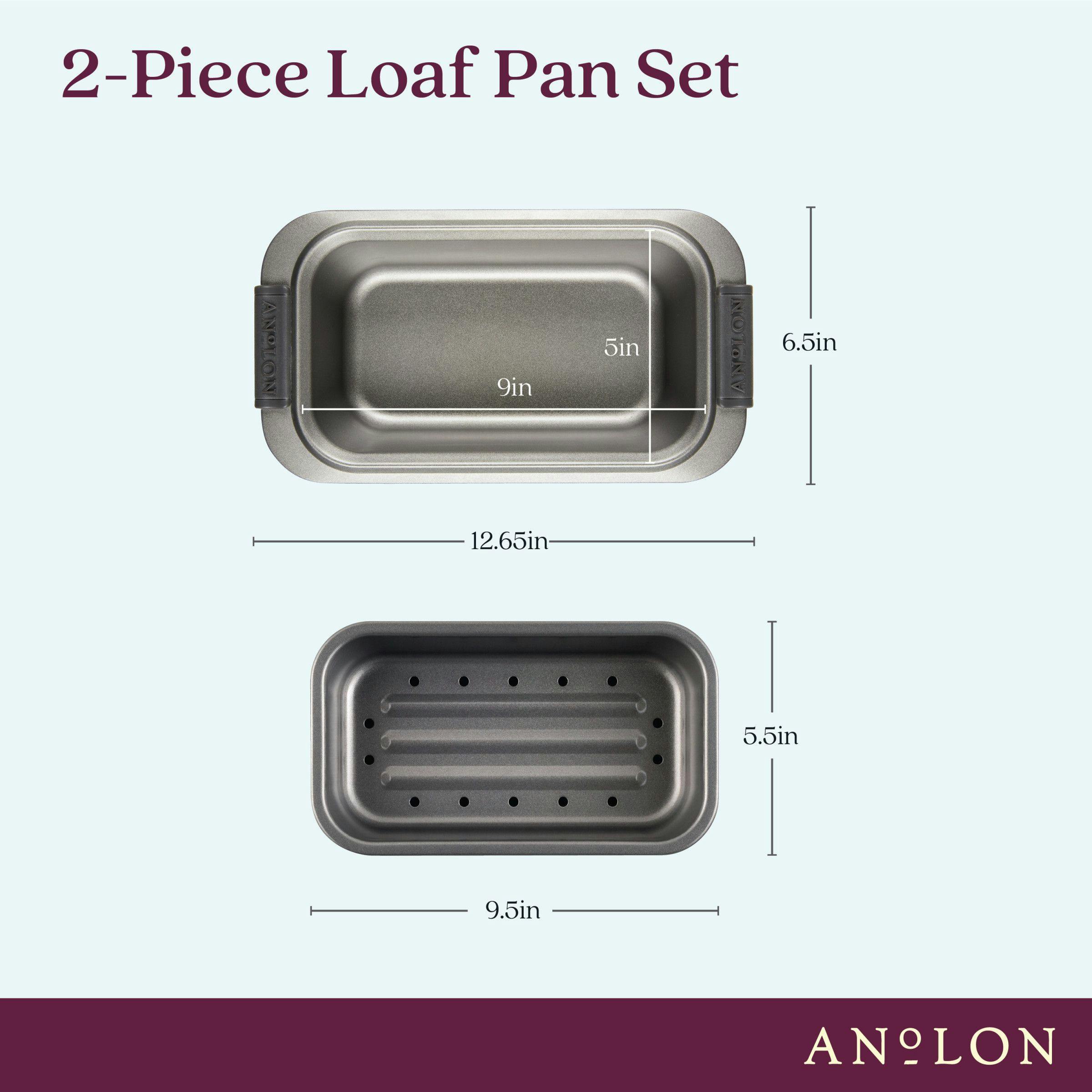 Anolon Advanced Non-Stick Bakeware 2 Piece Crisper Pan Set