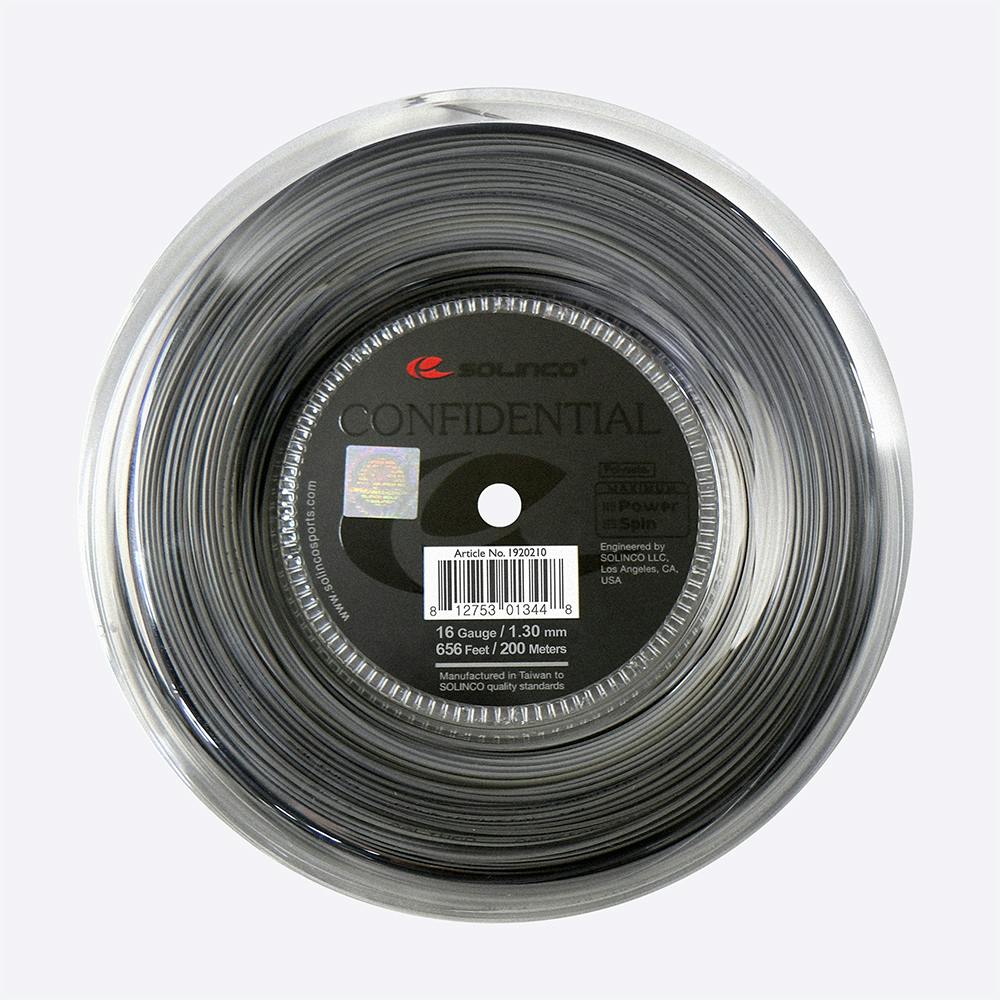 Solinco Confidential String Reel · 17g · Dark Silver