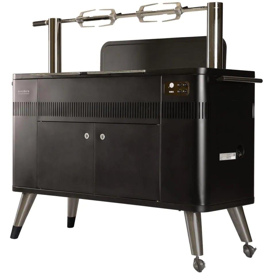 Everdure By Heston Blumenthal Charcoal Grill With Rotisserie & Electronic Ignition