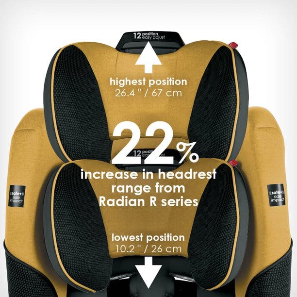 Diono Radian 3QXT Convertible Car Seat · Yellow Mineral