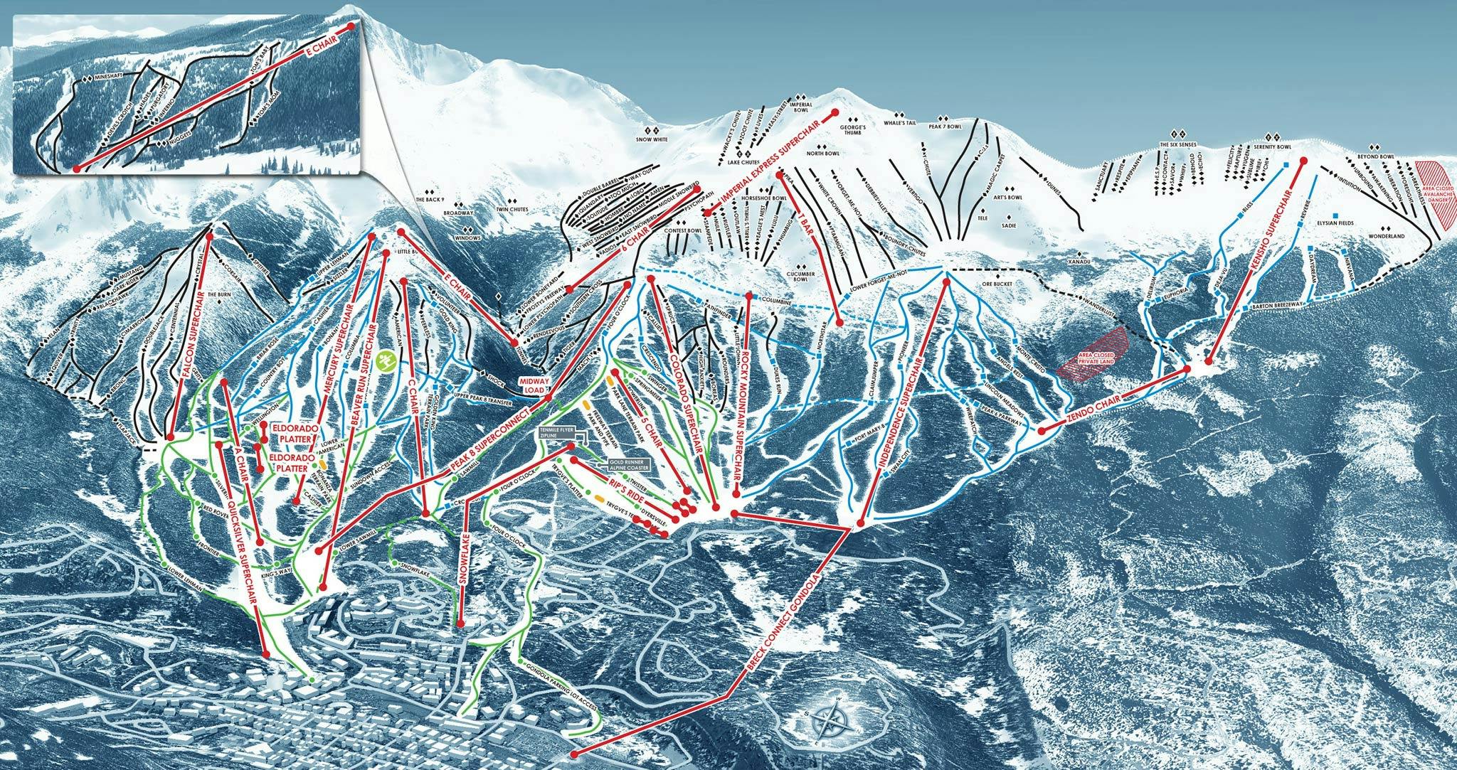 Breckenridge Winter Trail Map An Expert Guide To Ski And Snowboard Resorts In Breckenridge | Curated.com