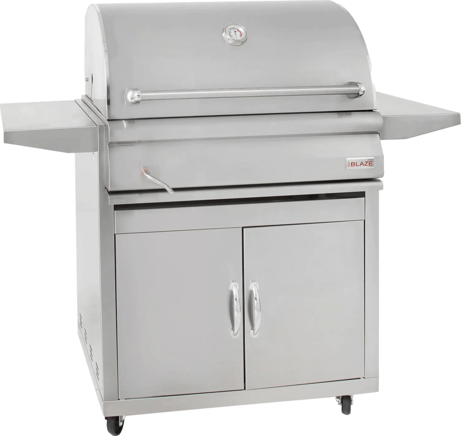 Blaze Built-In Stainless Steel Charcoal Grill with Adjustable Charcoal Tray · 32 in.