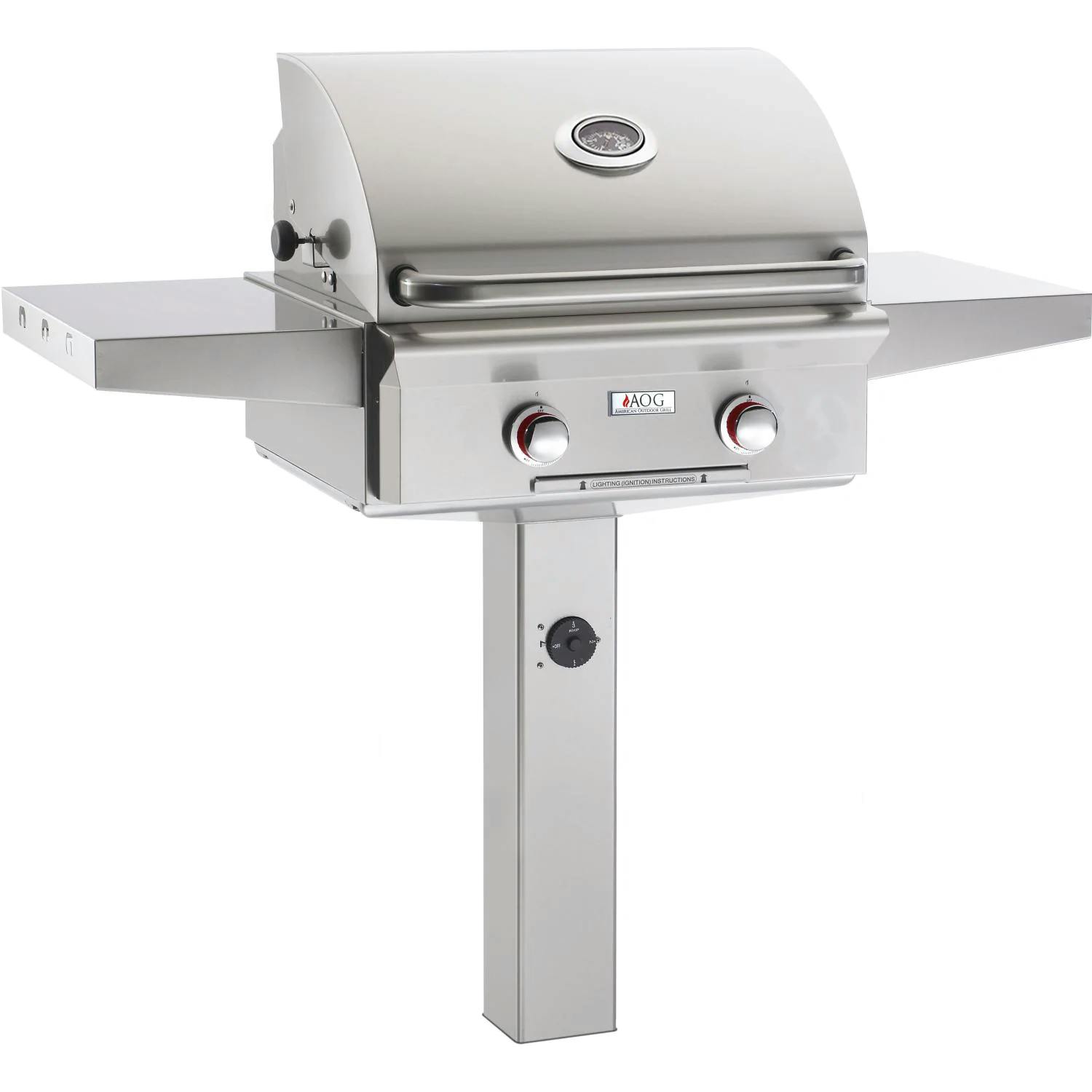 American Outdoor Grill T-Series Gas Grill On In-Ground Post · 24 in. · Natural