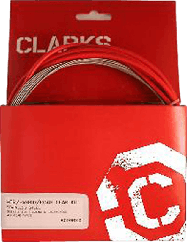 Clarks Stainless Steel Gear Kit Compatible with MTB/Hybrid/Road · Red · 2030mm, Stain