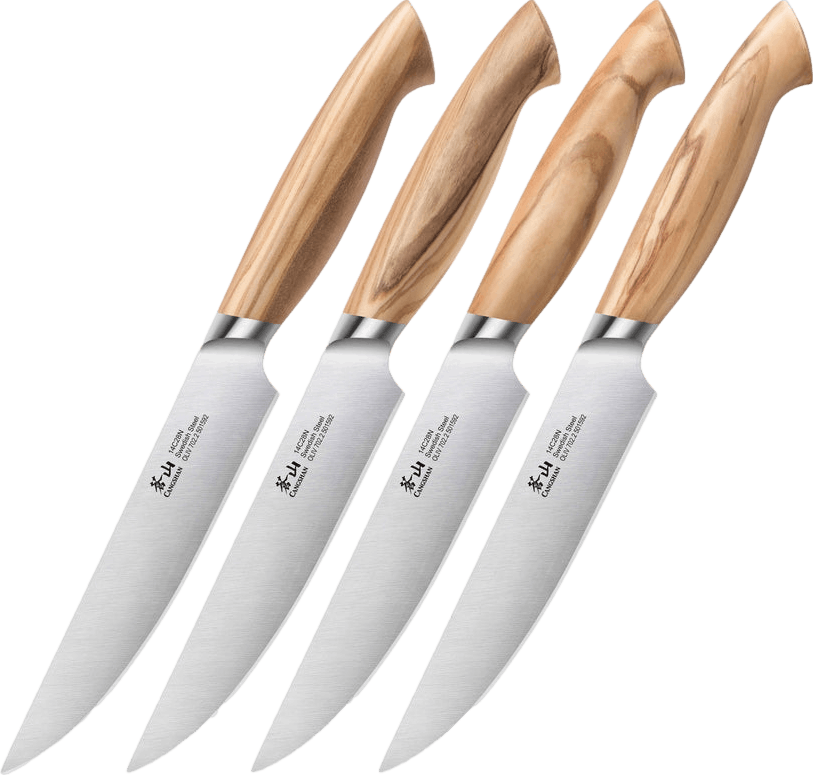 CUTCO 59 Stainless Straight Edge Steak Knife Brown Handle Flatware E80G