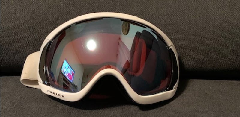 A pair of Oakley goggles. 