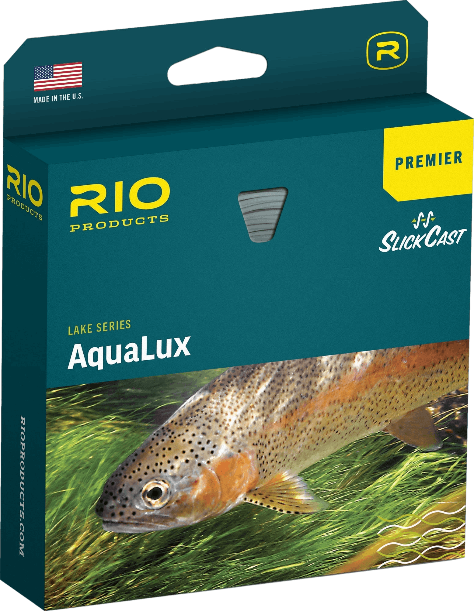 Rio Premier Aqualux Fly Line · WF · 4wt · Intermediate · Clear - Translucent Green