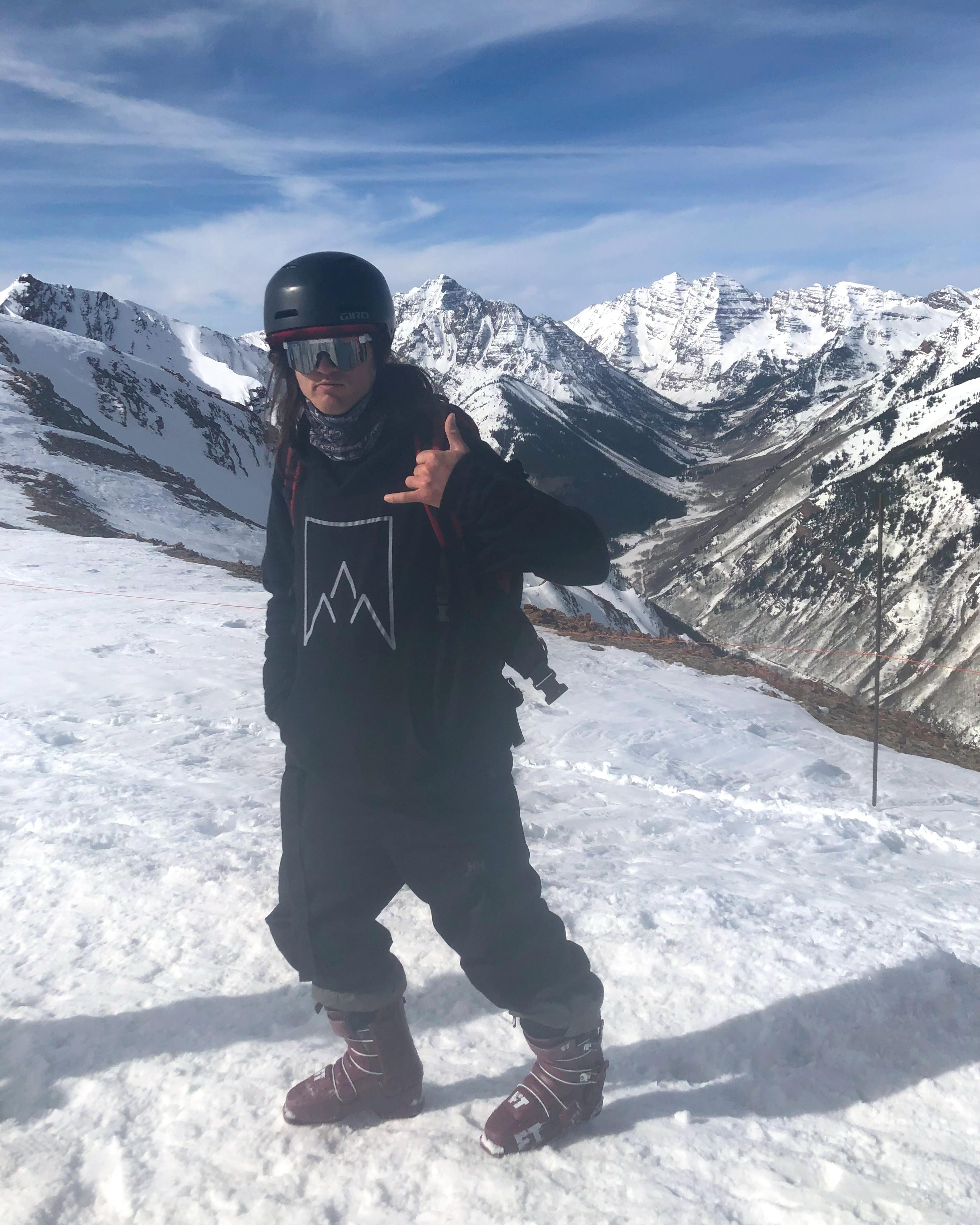 Jake Renner on the ski mountain, with the Full Tilt Drop Kick Pro Ski Boots.