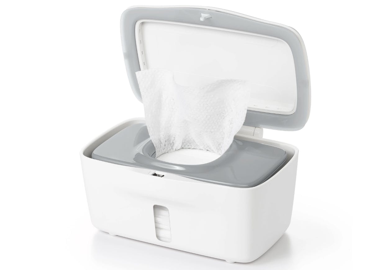 The OXO Tot Perfect Pull Wipes Dispenser.