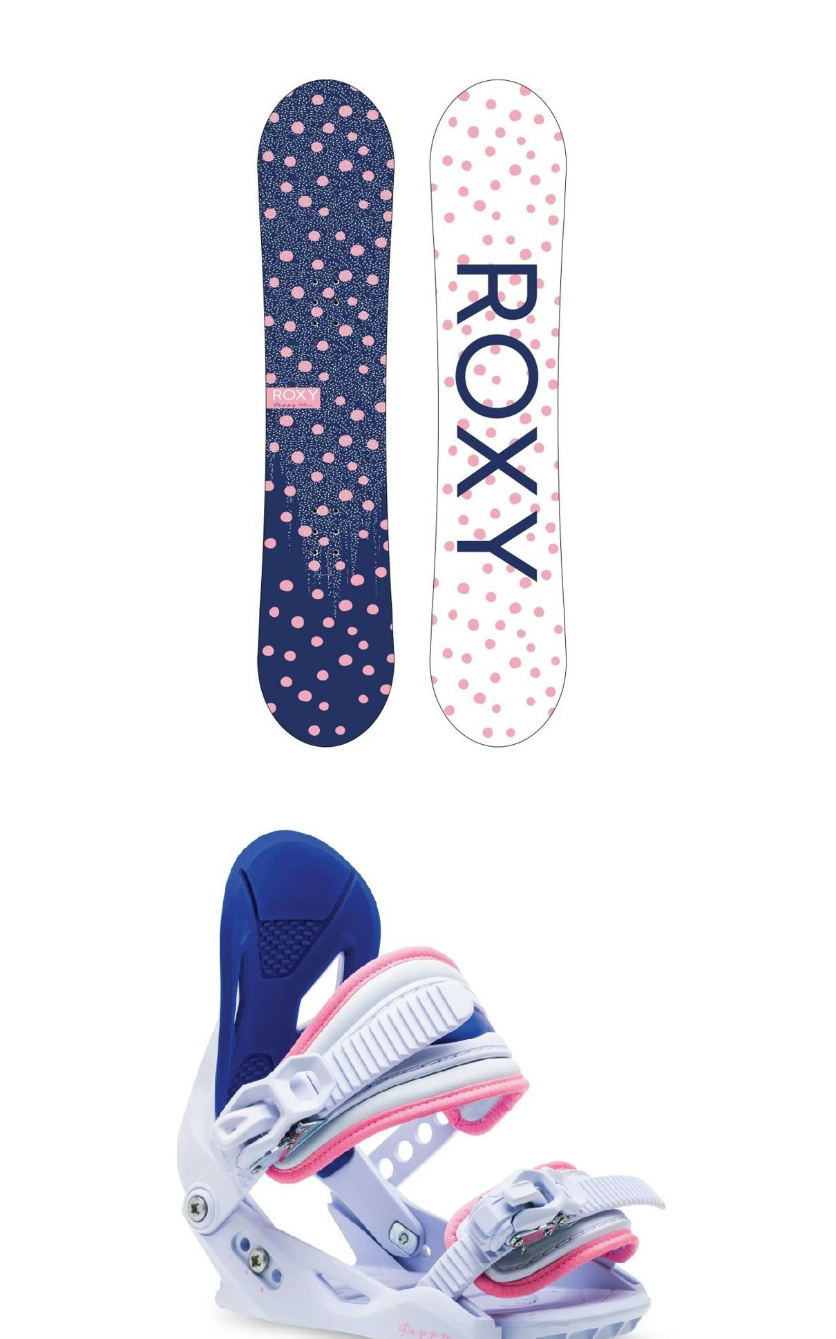 Roxy Poppy Snowboard + Poppy Traditional Bindings · Girls' · 2023 · 128 cm