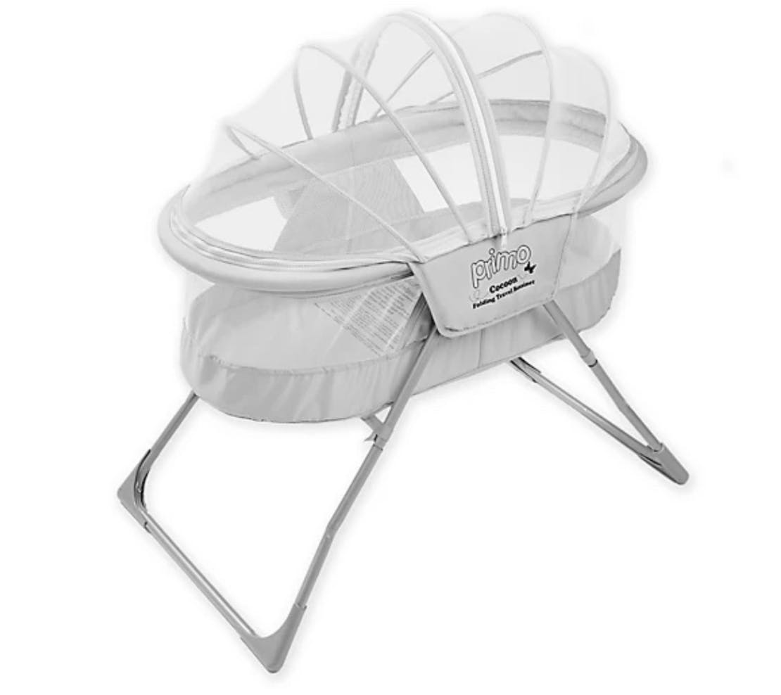 The Primo Cocoon Folding Travel Bassinet.