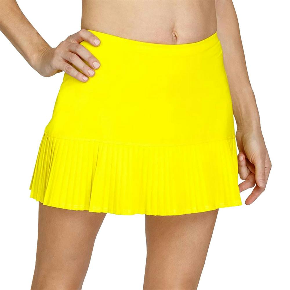 Tail Alaina Dazzling Yellow 13.5in Womens Tennis Skirt - DAZZL YELLO 934 / L