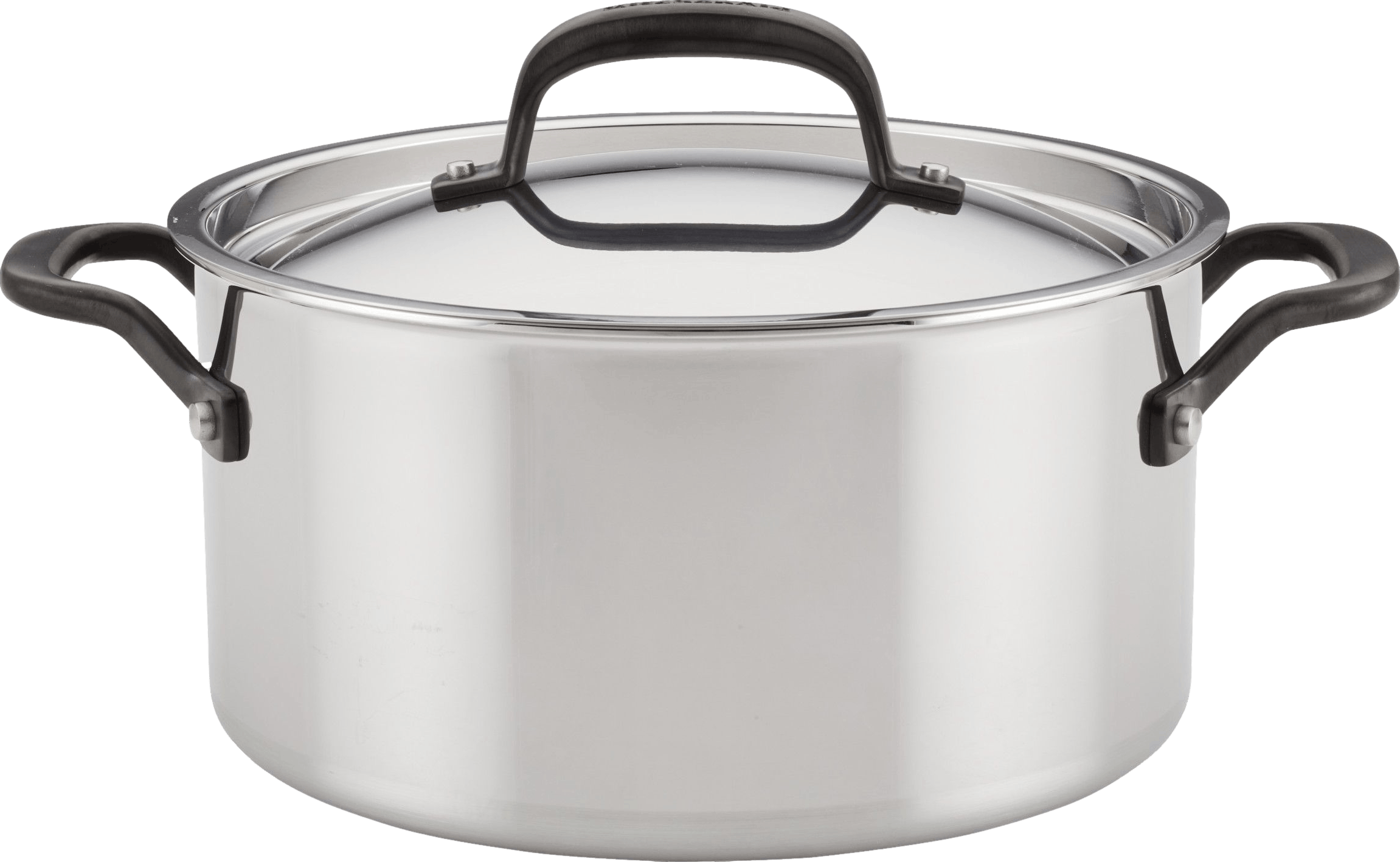 KitchenAid 5-Ply Clad Stainless Steel Induction Stockpot with Lid · 6 QT ·  Polished Stainless Steel
