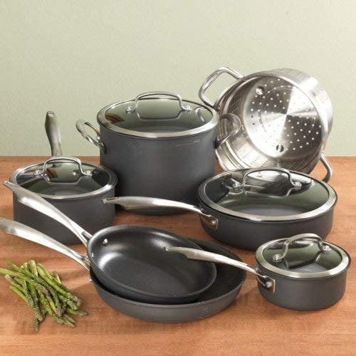 Cuisinart SmartNest Hard Anodized Cookware Set (11-Piece), Cuisinart