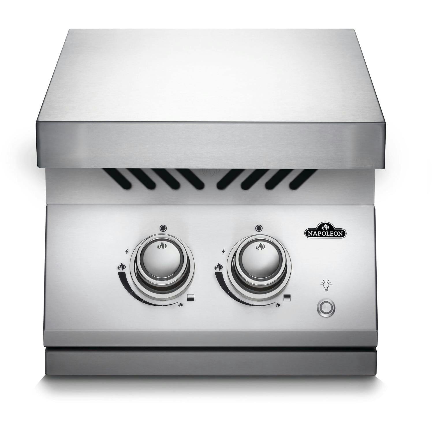 Napoleon Built-In 700 Series Inline Propane Dual Range Top Burner with Stainless Steel Cover · 15.5 in.
