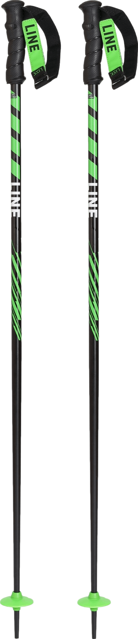Line Grip Stick Black Neon Green 44in Ski Poles 2023