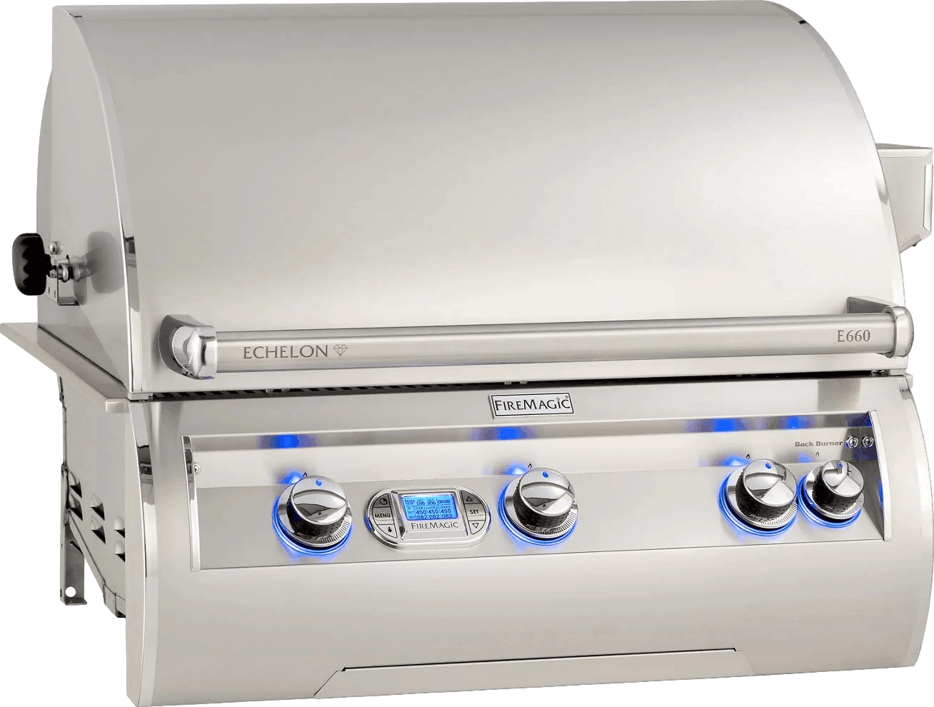 Fire Magic Echelon Diamond Built-in Gas Grill with Rotisserie and Digital Thermometer · 30 in. · Propane