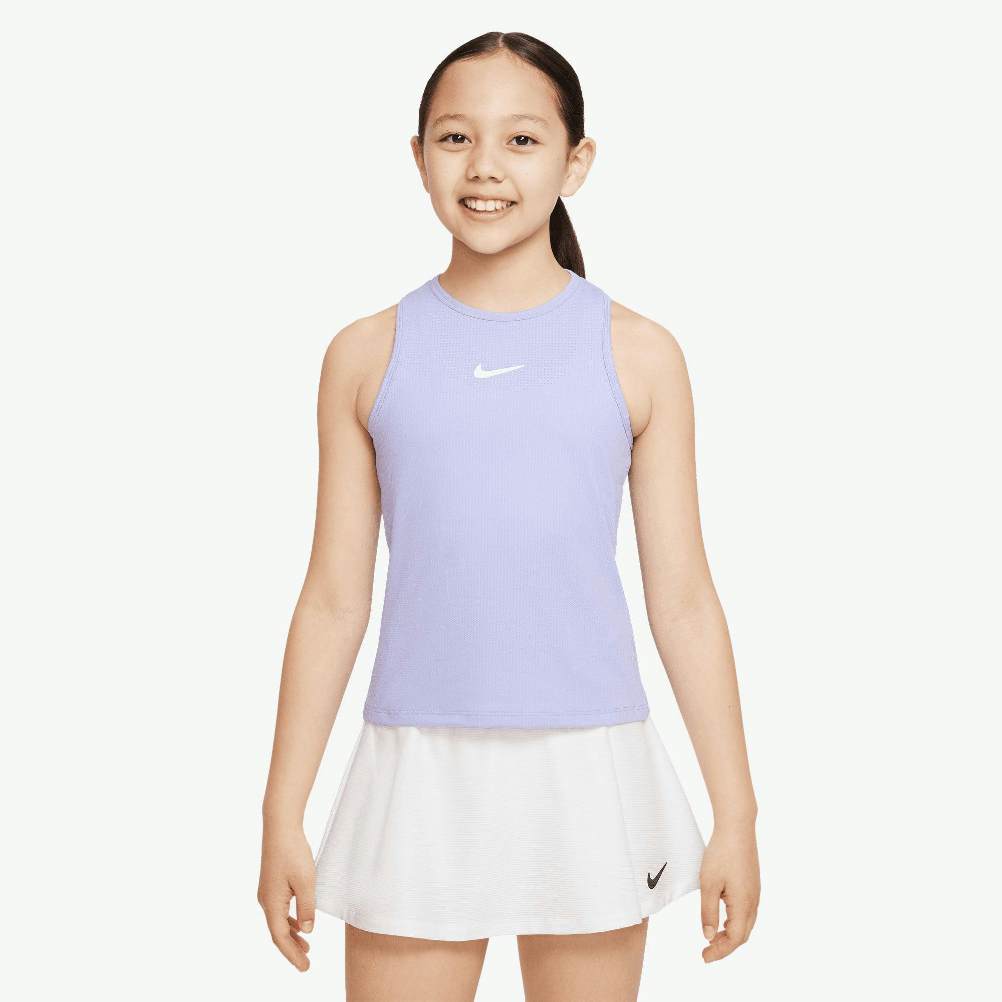NikeCourt Dri-FIT Victory Girls Tennis Tank Top - CONCORD 471 / M