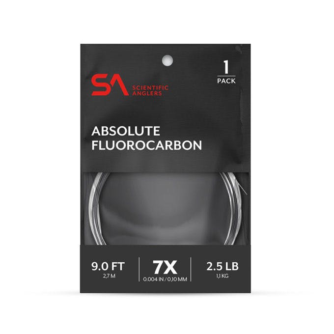Scientific Anglers Absolute Fluorocarbon Leader 12 ft Single Pack · 6 lb · Clear