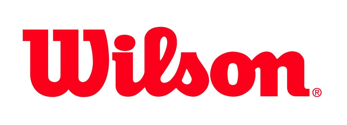 The Wilson logo reads "Wilson" in red cursive.