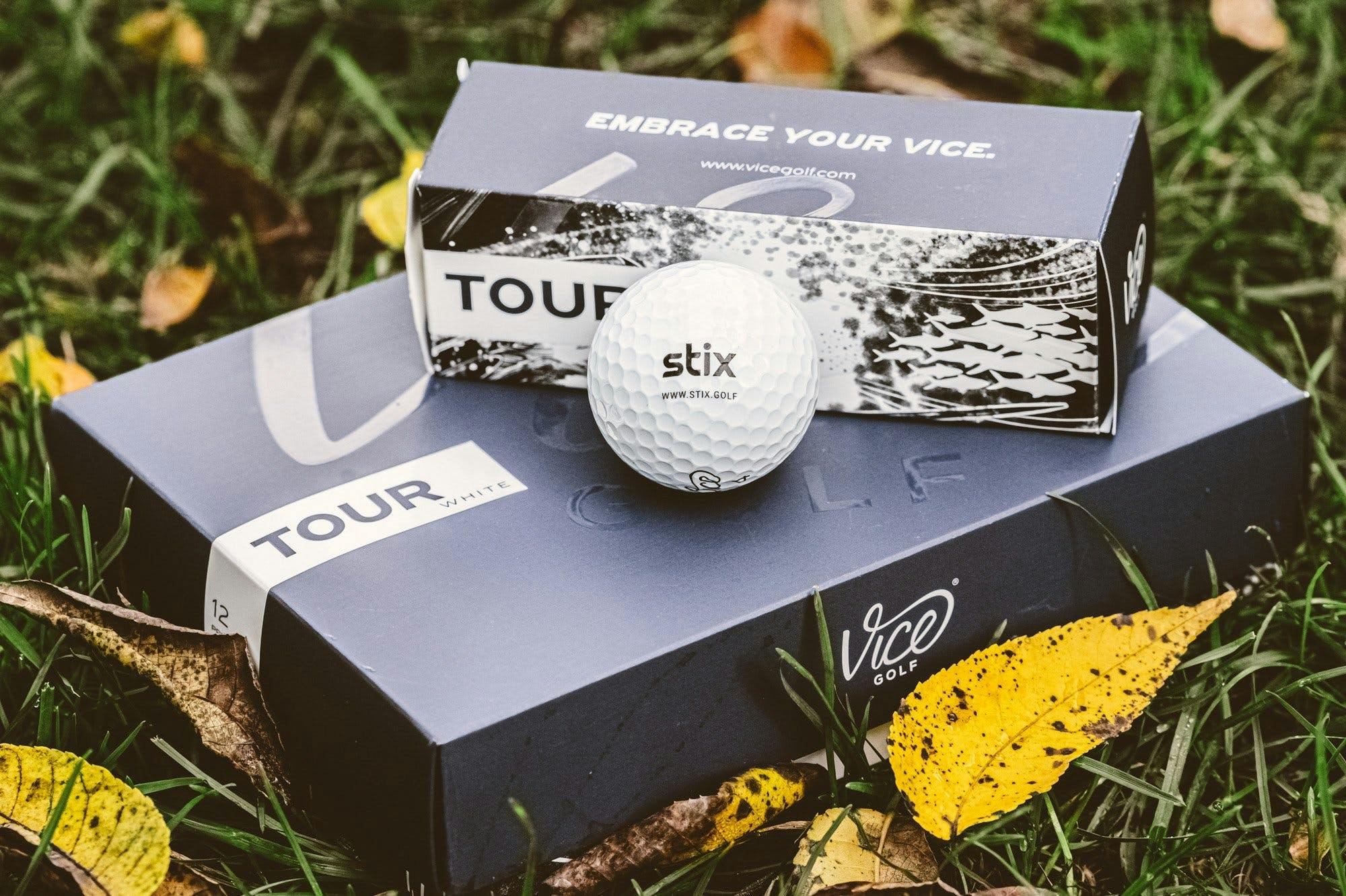 Stix + Vice Tour Golf Balls · White