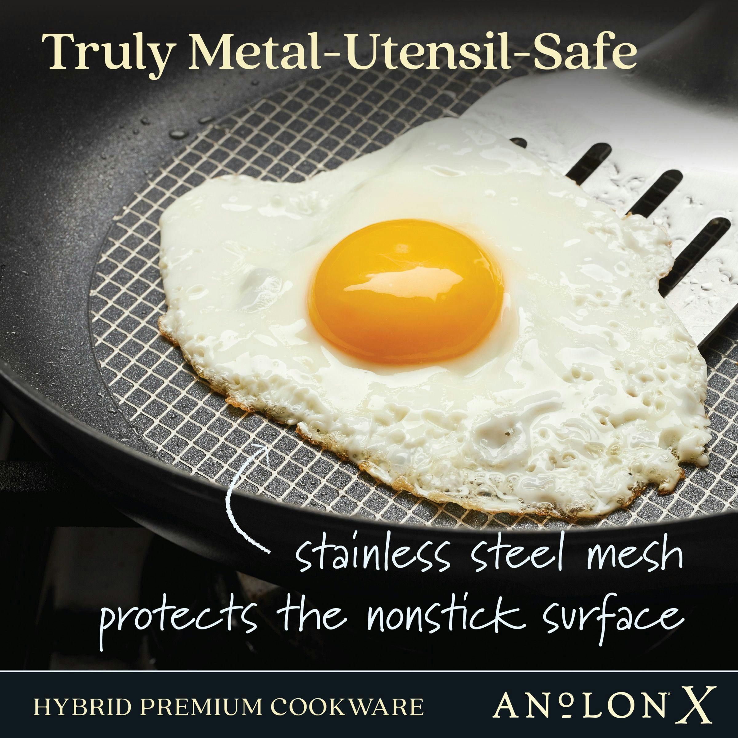 Anolon X Hybrid Nonstick Aluminum Nonstick Cookware Induction Pots and Pans Set · 10 Piece Set