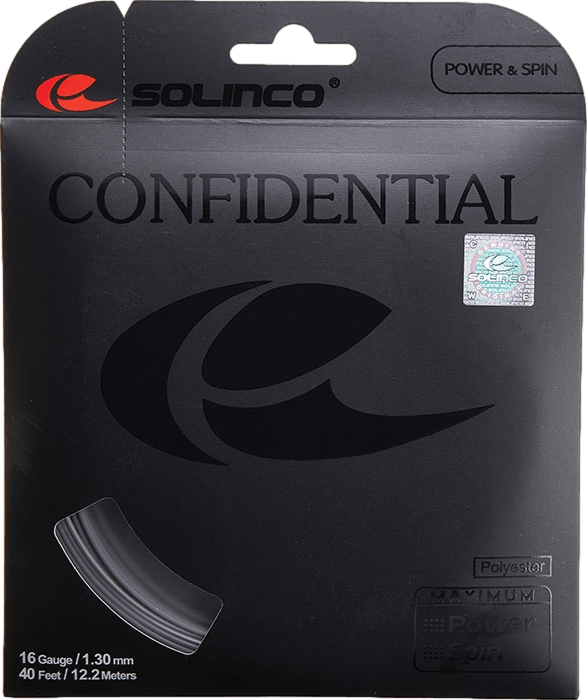 Solinco Confidential String · 18g · Dark Silver