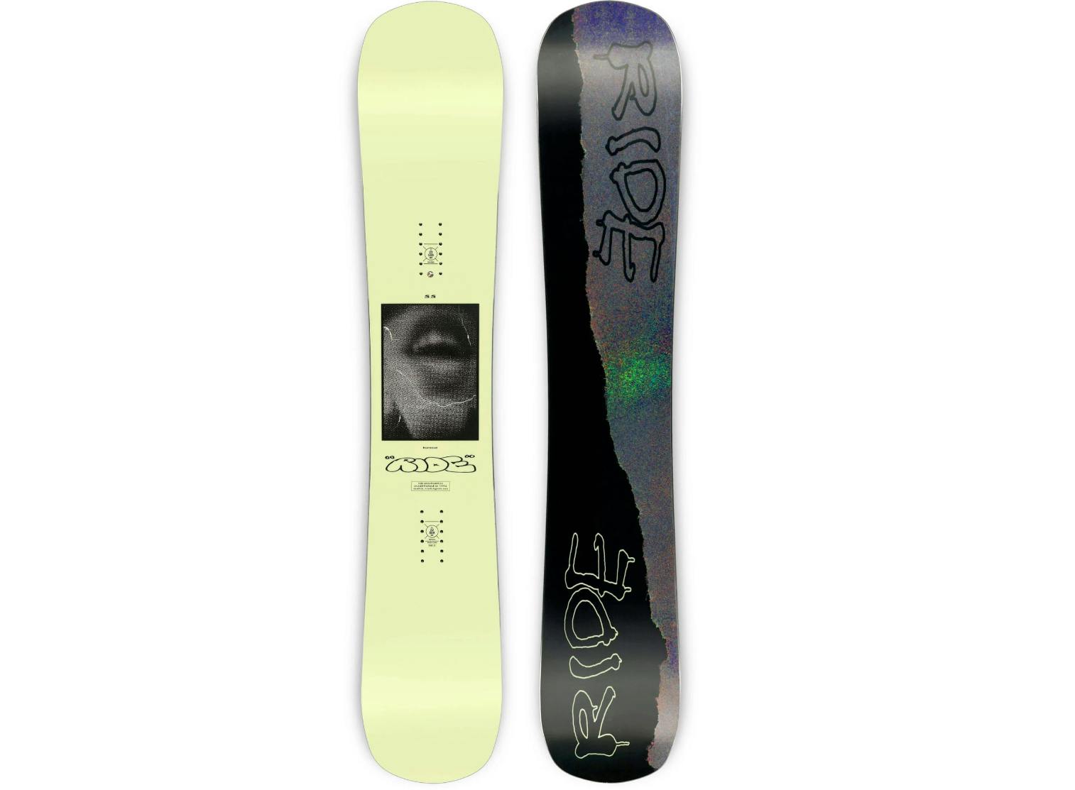 The Ride Burnout snowboard.