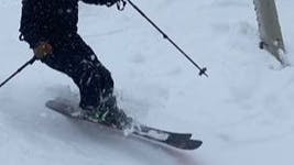 A skier on the Nordica Enforcer 94 Skis · 2023.