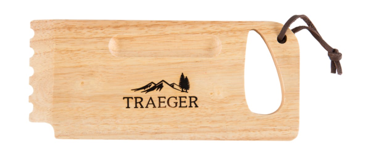 The Traeger Wooden Grill Grate Scrape.