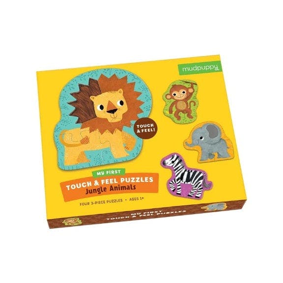 Chronicle Books Puzzle My First Touch and Feel Jungle Animals