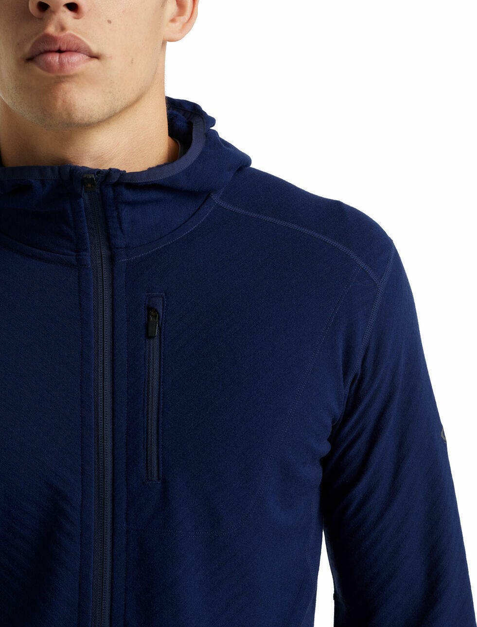 Men's descender long store sleeve zip hood