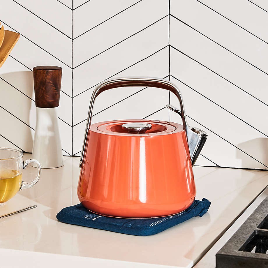KitchenAid, Kitchen, Kitchenaid Whistling Kettle 2 Quart Red Heavy Coffee  Tea Water Steam Kitchen