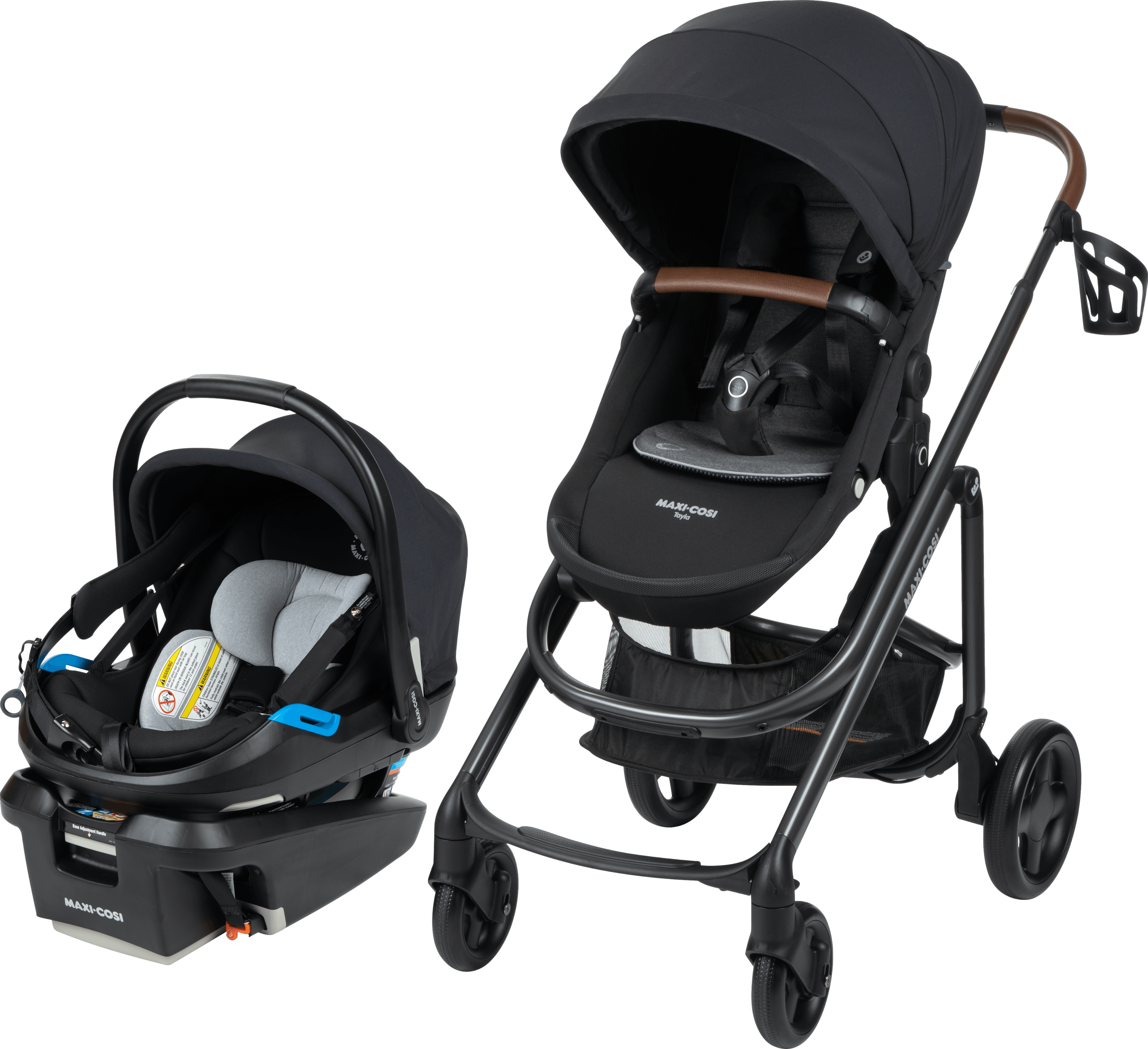 Maxi-Cosi Tayla Travel System with Coral XP · Essential Black