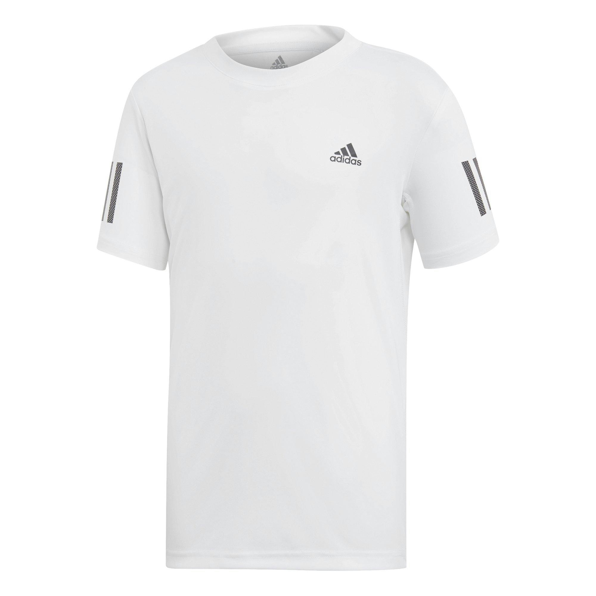 Adidas 3-Stripes Club Boys Short Sleeve Crew Tennis Shirt