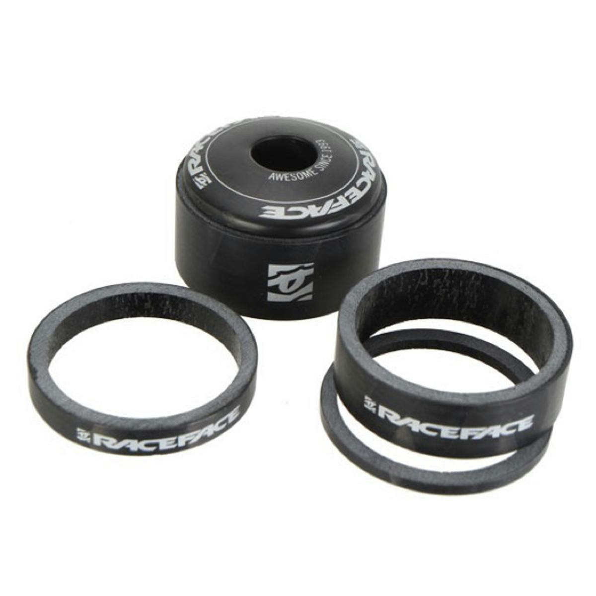 Raceface Headset Spacer Kit With Top Cap Carbon · Black