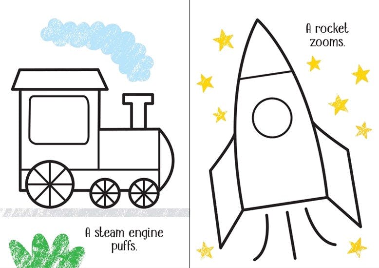 Usborne Little First Coloring Things That Go