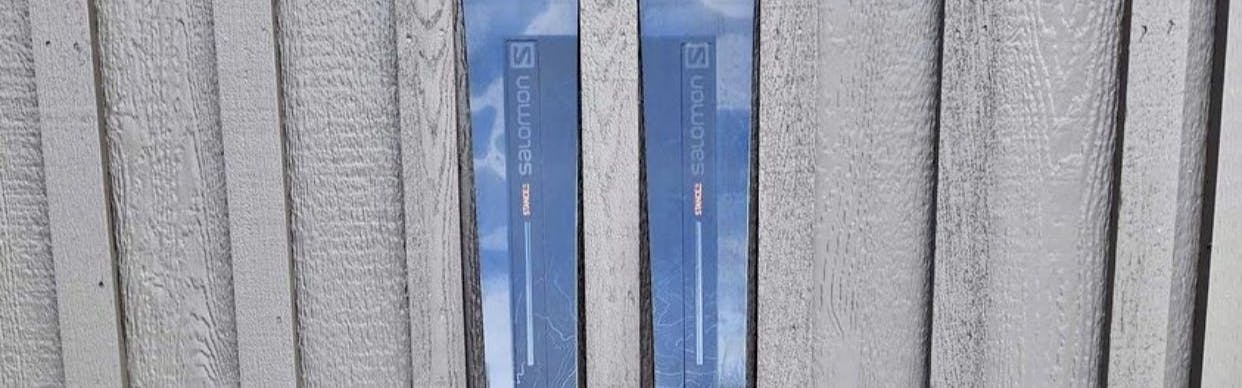 The Salomon Stance 102 Skis. 