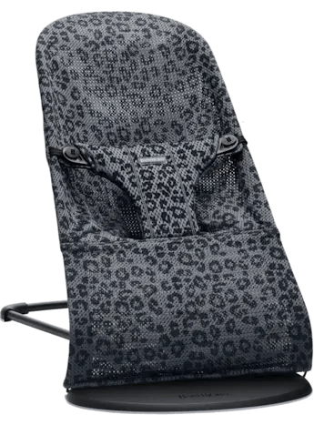 BabyBjörn Bouncer Bliss in Mesh · Anthracite/Leopard