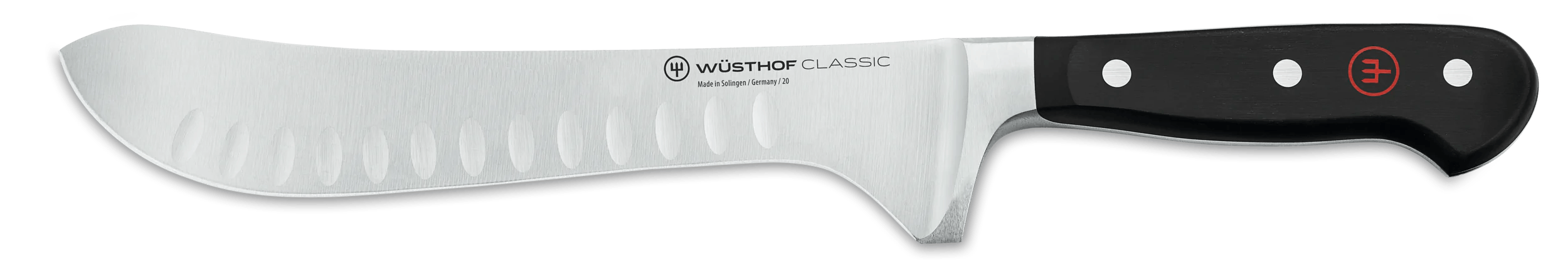 Wusthof 1040107120 Classic 8 Forged Hollow Edge Artisan Butcher Knife with  POM Handle