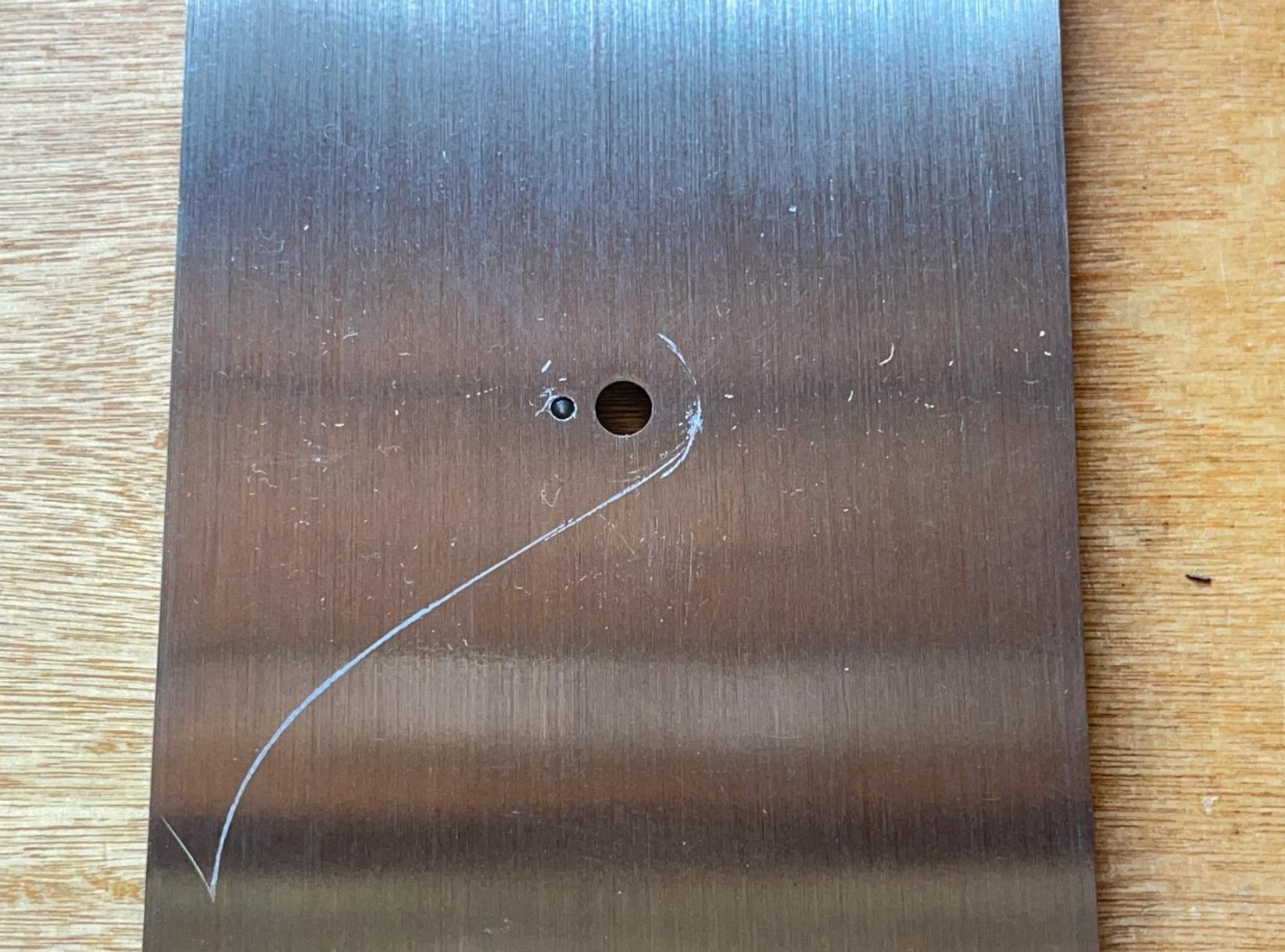 Base plate on the Mercer Magnetic Knife Board