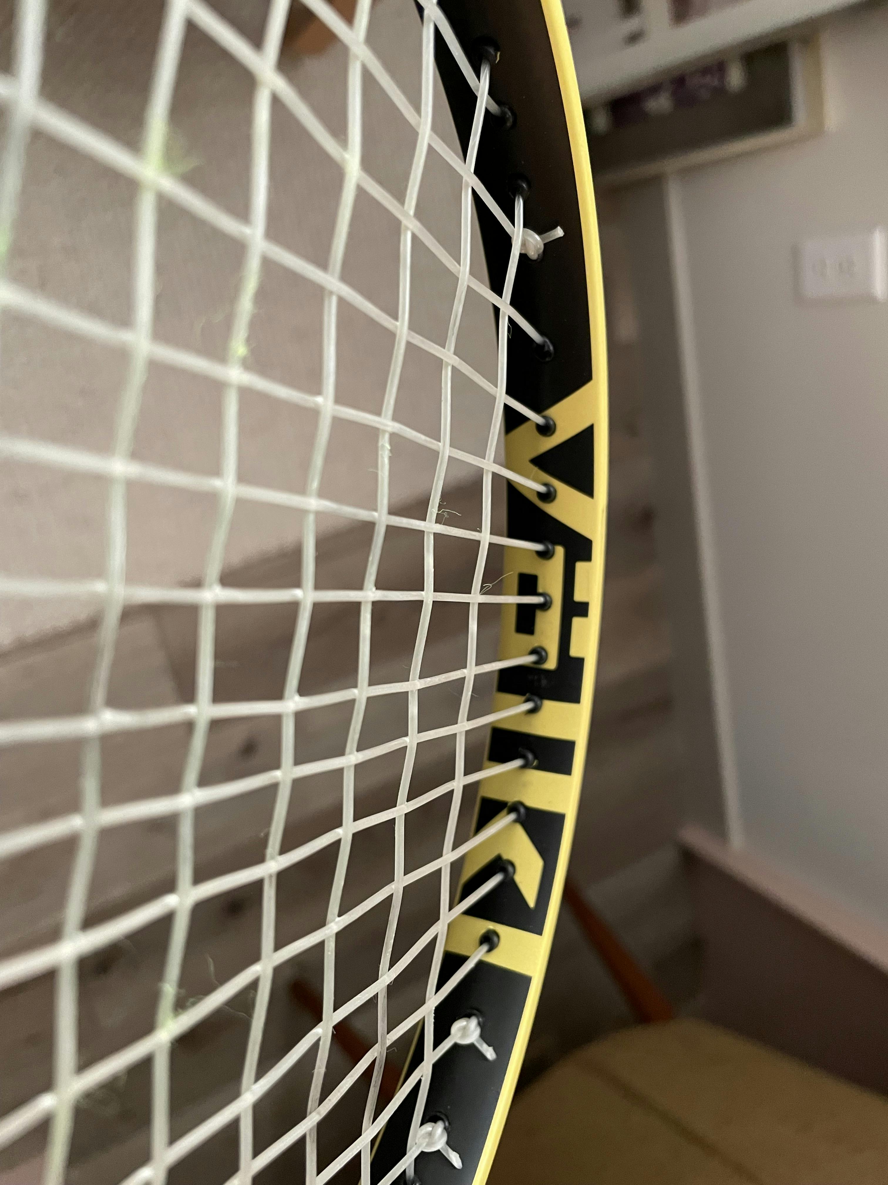 Close up of the Volkl C10 Pro 25th Anniversary Racquet.