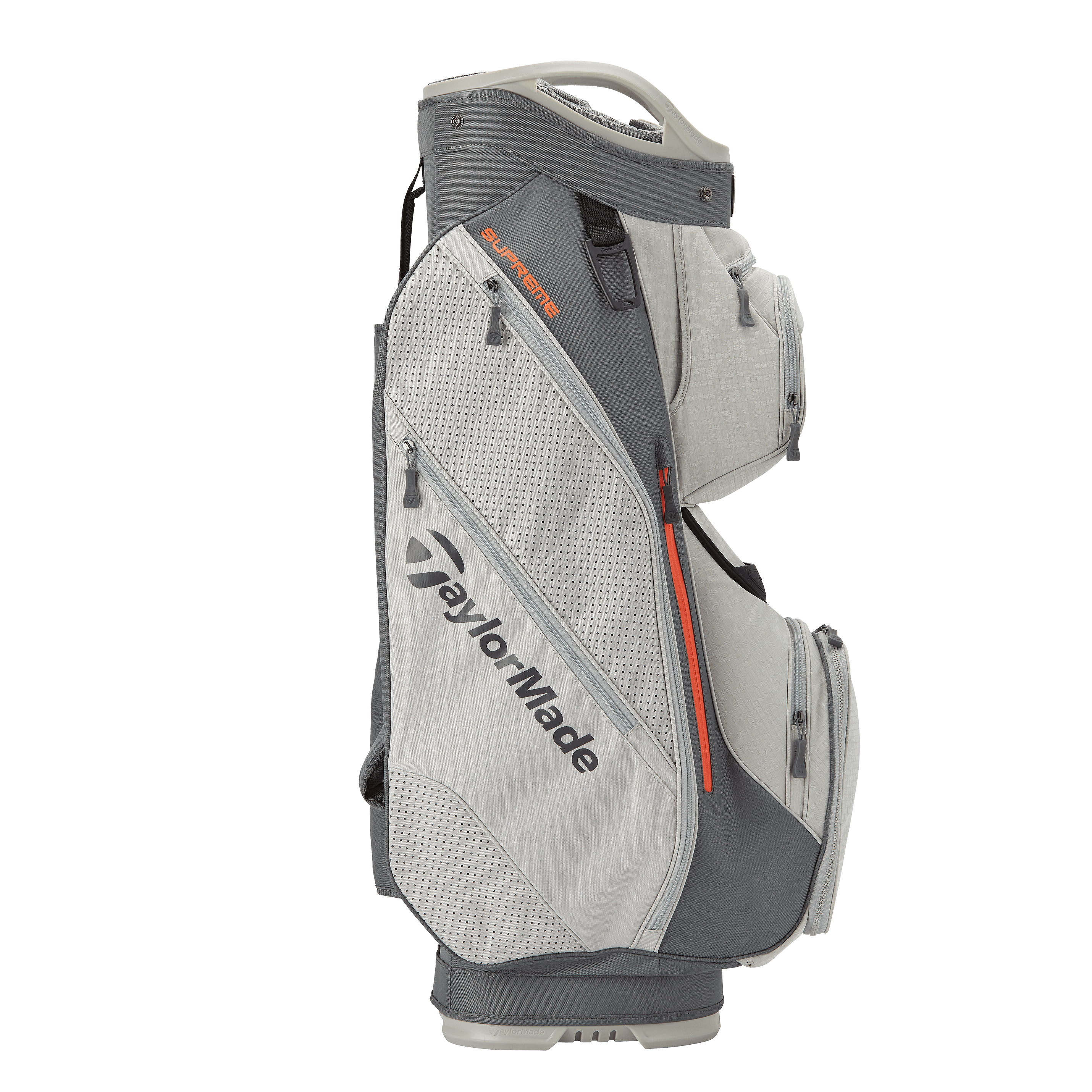 TaylorMade 2022 Supreme Cart Bag · Gray / Gunmetal / Orange