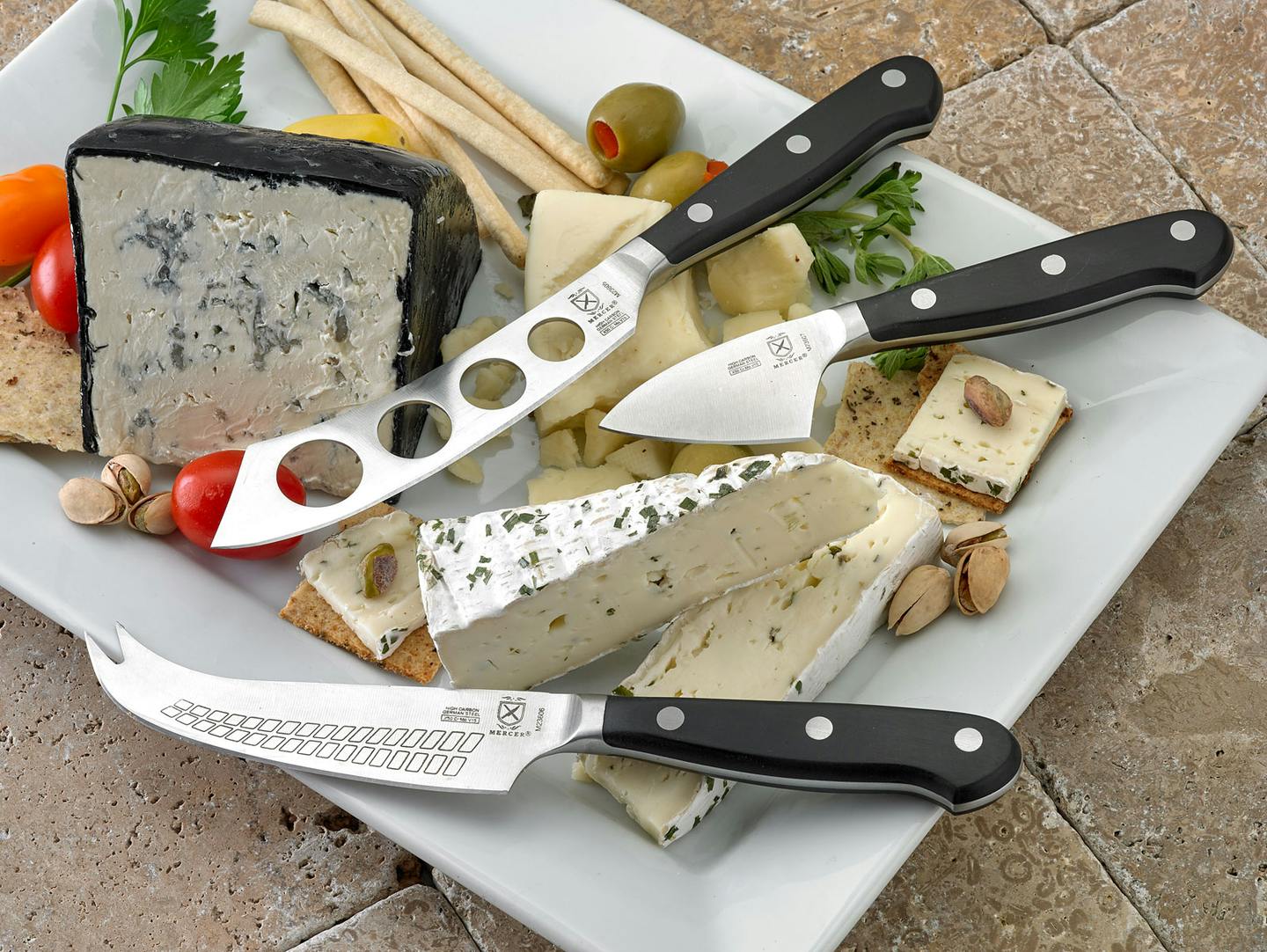 Mercer Culinary Renaissance Cheese Knife Set · 3 Piece Set · POM