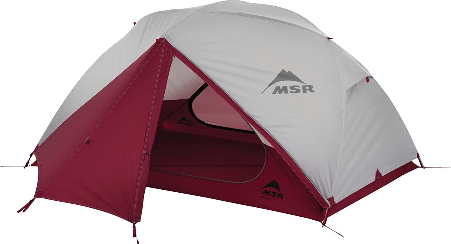 MSR Elixir 2 Backpacking Tent in Red, Nylon
